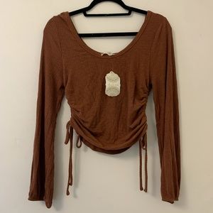 Brown/ auburn Altar'd State shirt